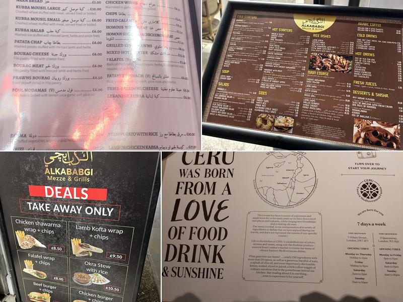 AL KABABGI MEZZE&GRILL Menu