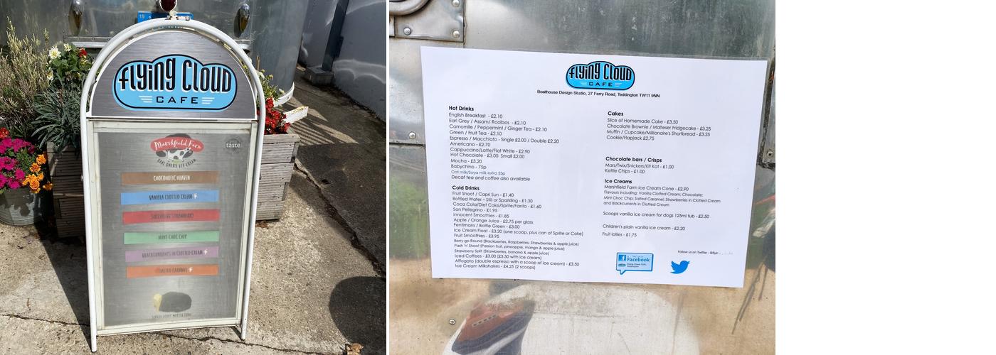 Flying Cloud Cafe Menu