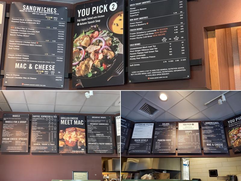 Panera Bread Menu