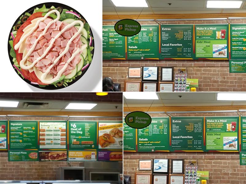 Subway Menu