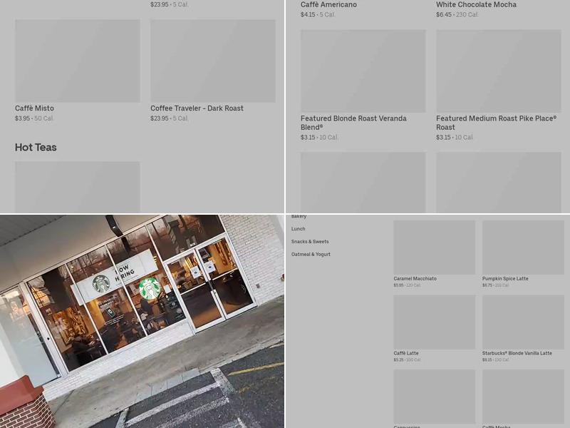 Starbucks Coffee Company Menu
