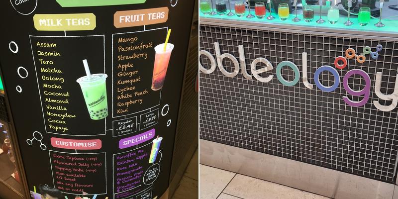 Bubbleology Menu