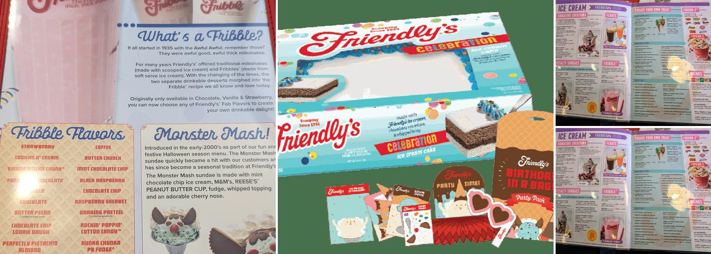 Friendly's Menu