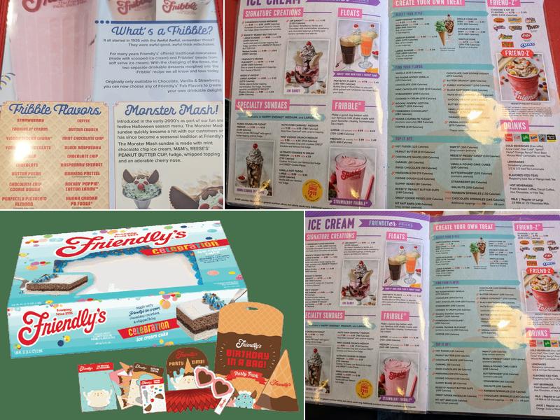 Friendly's Menu