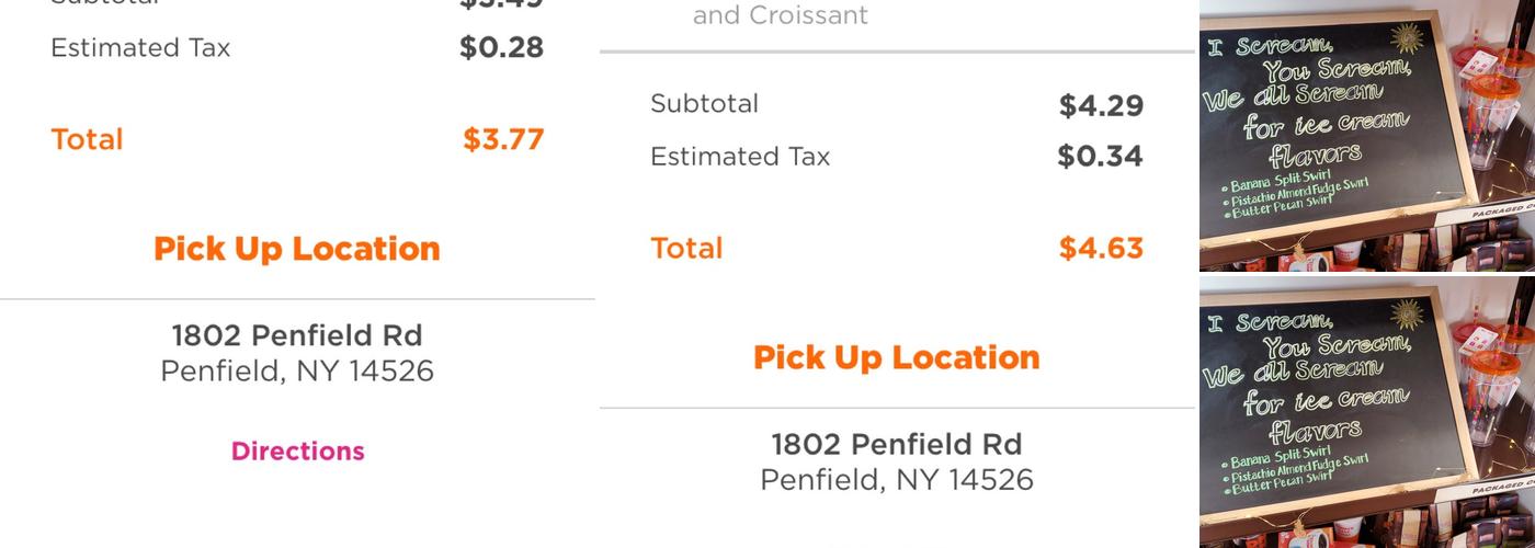 Dunkin' Menu