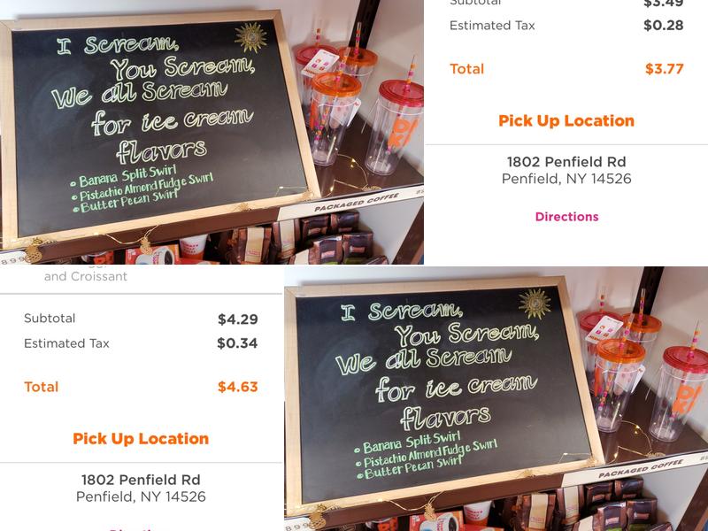 Dunkin' Menu