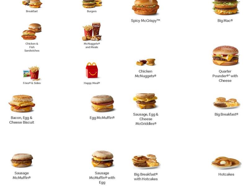 McDonald's Menu