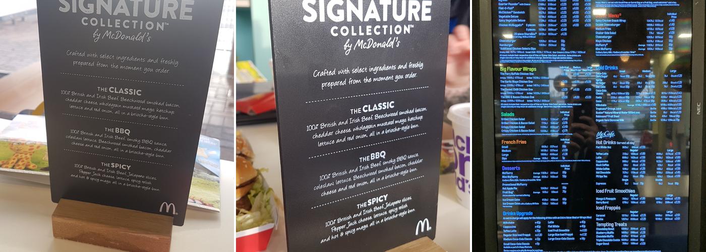 McDonald's Menu