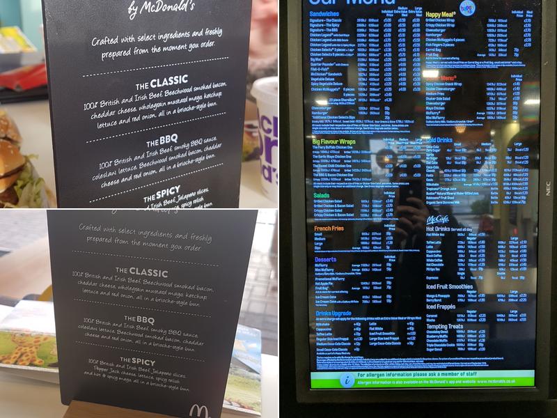 McDonald's Menu