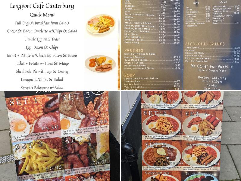 Longport Cafe Menu