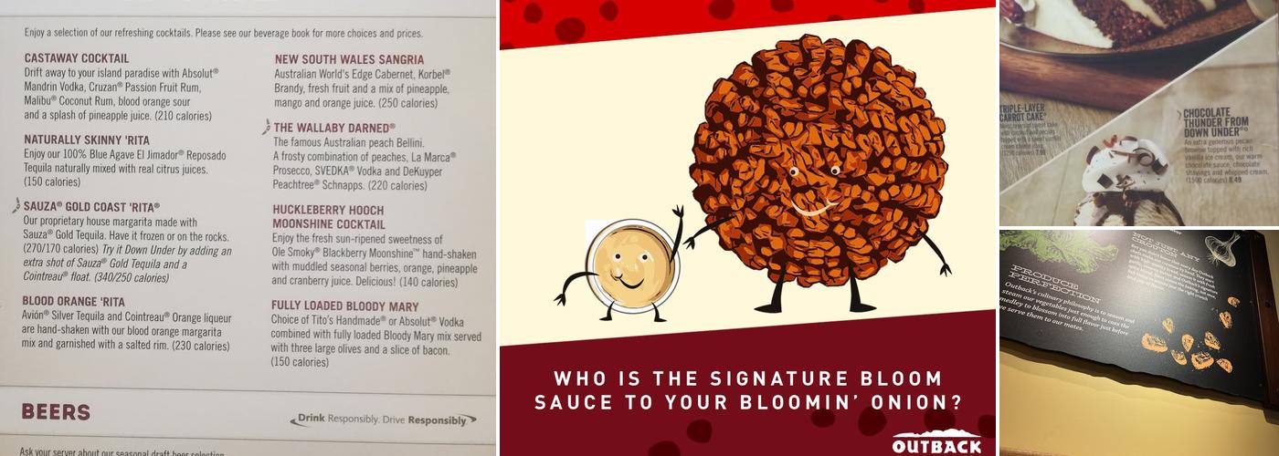 Outback Steakhouse Menu