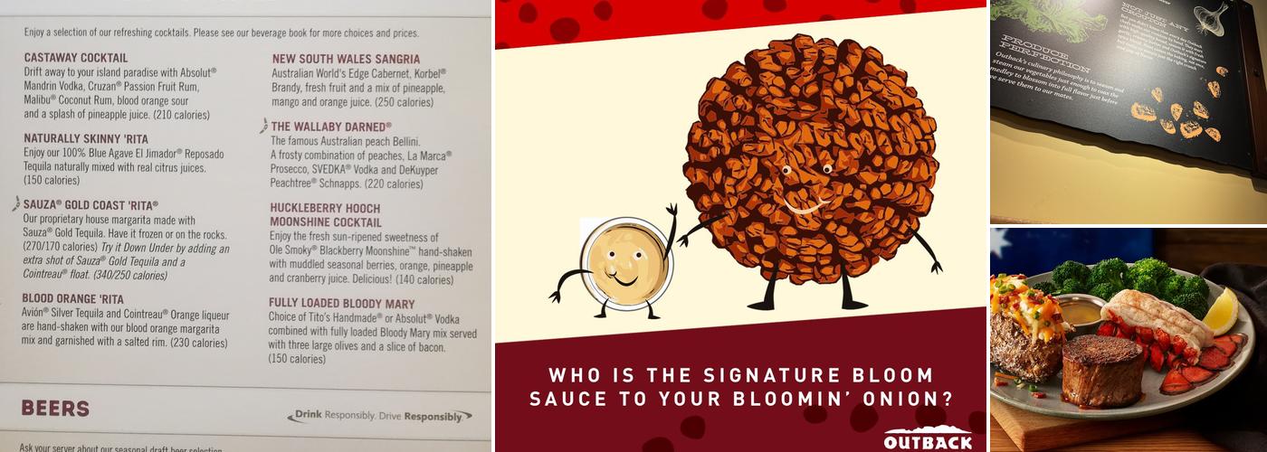 Outback Steakhouse Menu