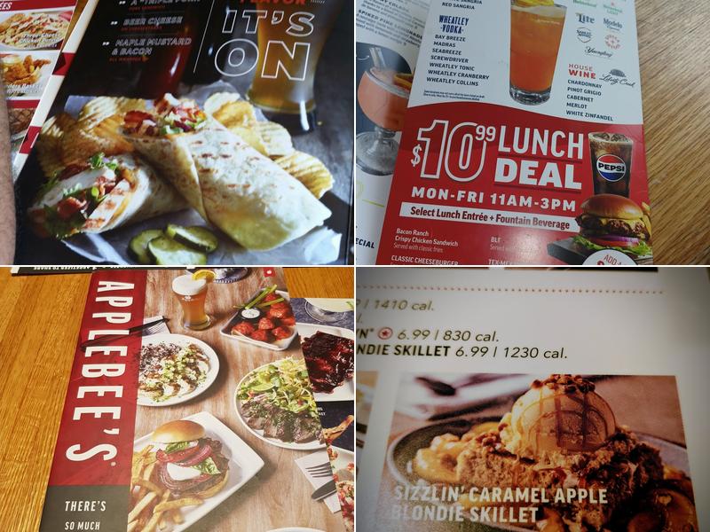 Applebee's Grill + Bar Menu
