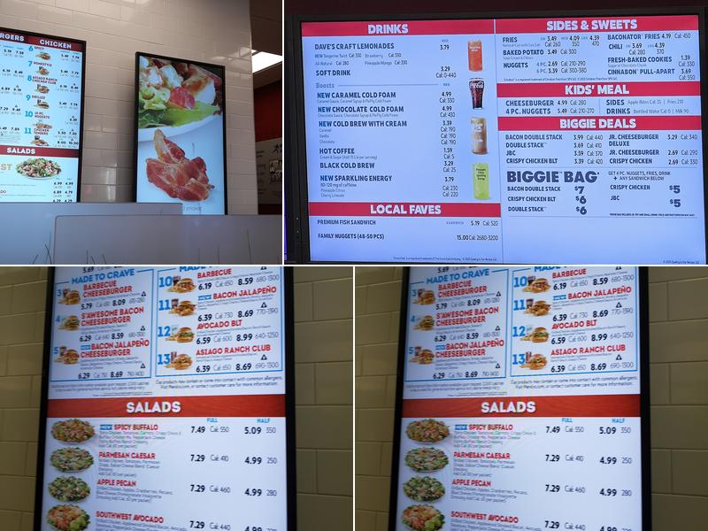 Wendy's Menu