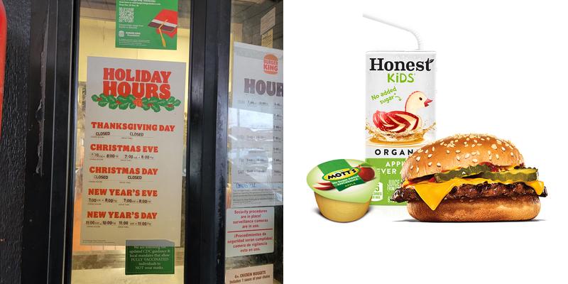 Burger King Menu
