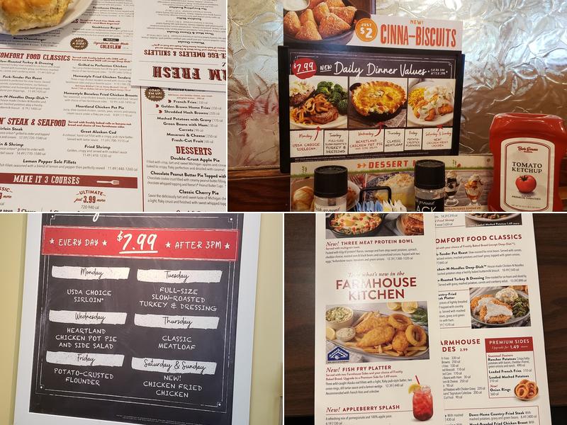 Bob Evans Menu