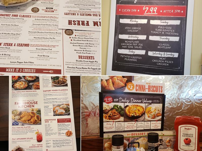 Bob Evans Menu