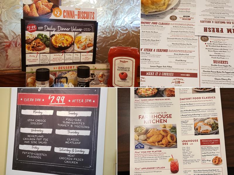 Bob Evans Menu