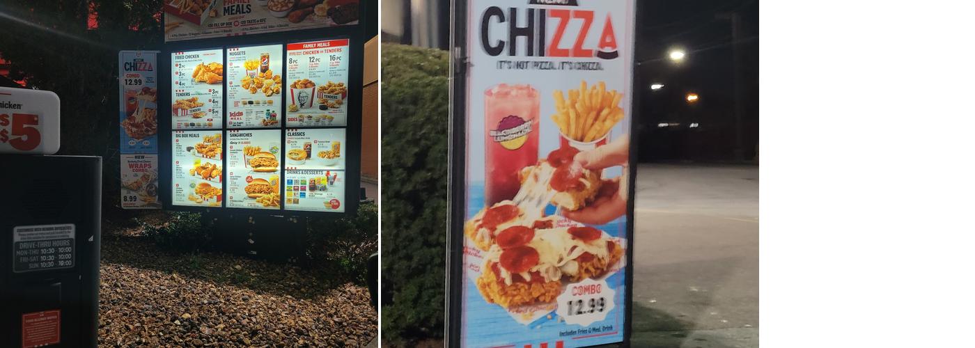 KFC Menu