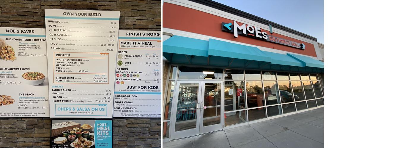 Moe's Southwest Grill Menu