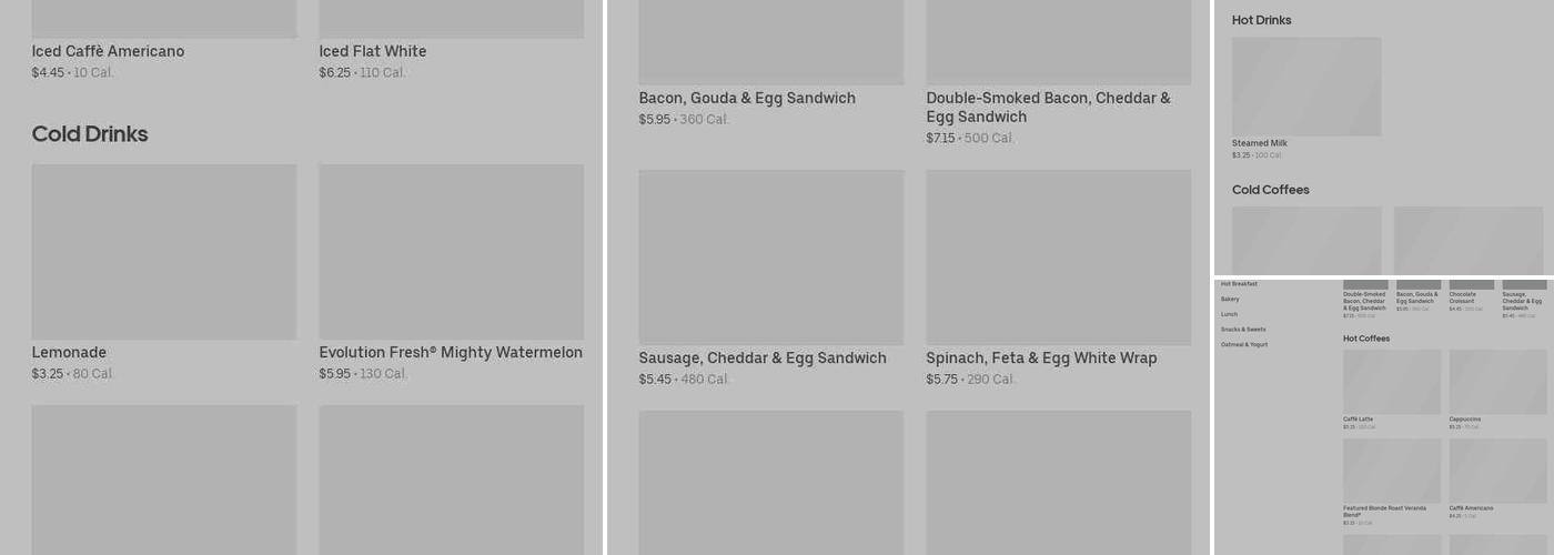 Starbucks Menu