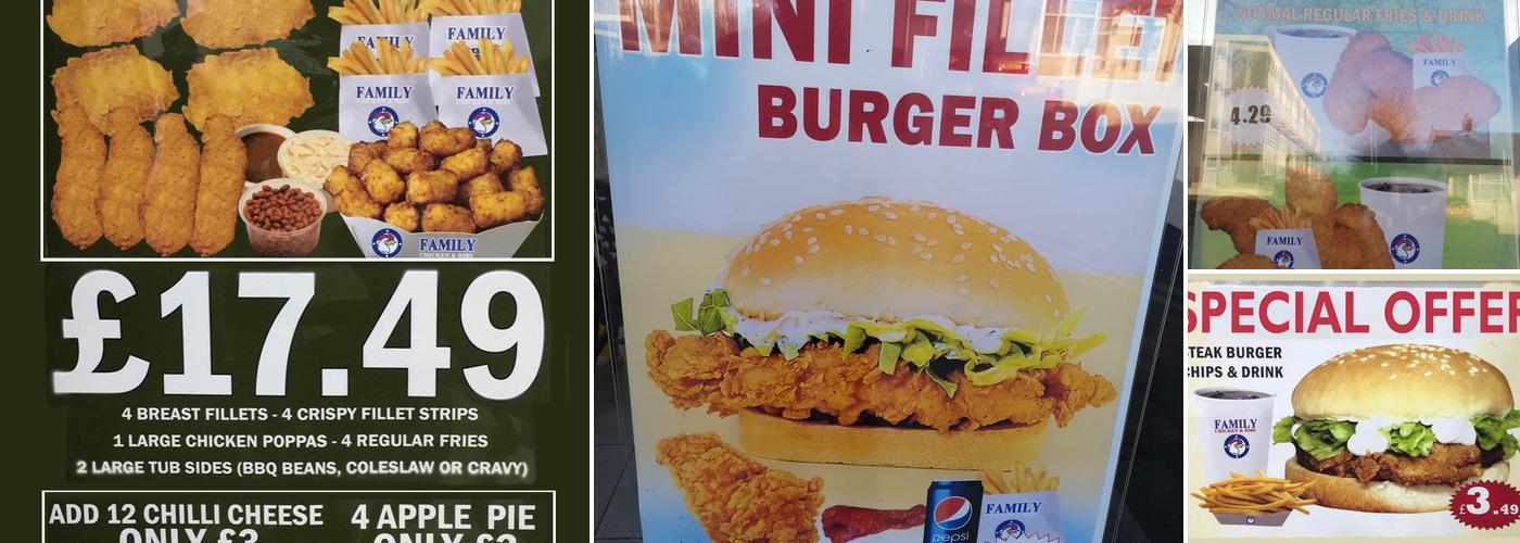 Family Chicken & Ribs Menu