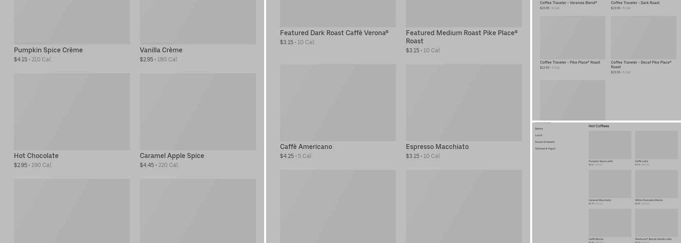 Starbucks Menu