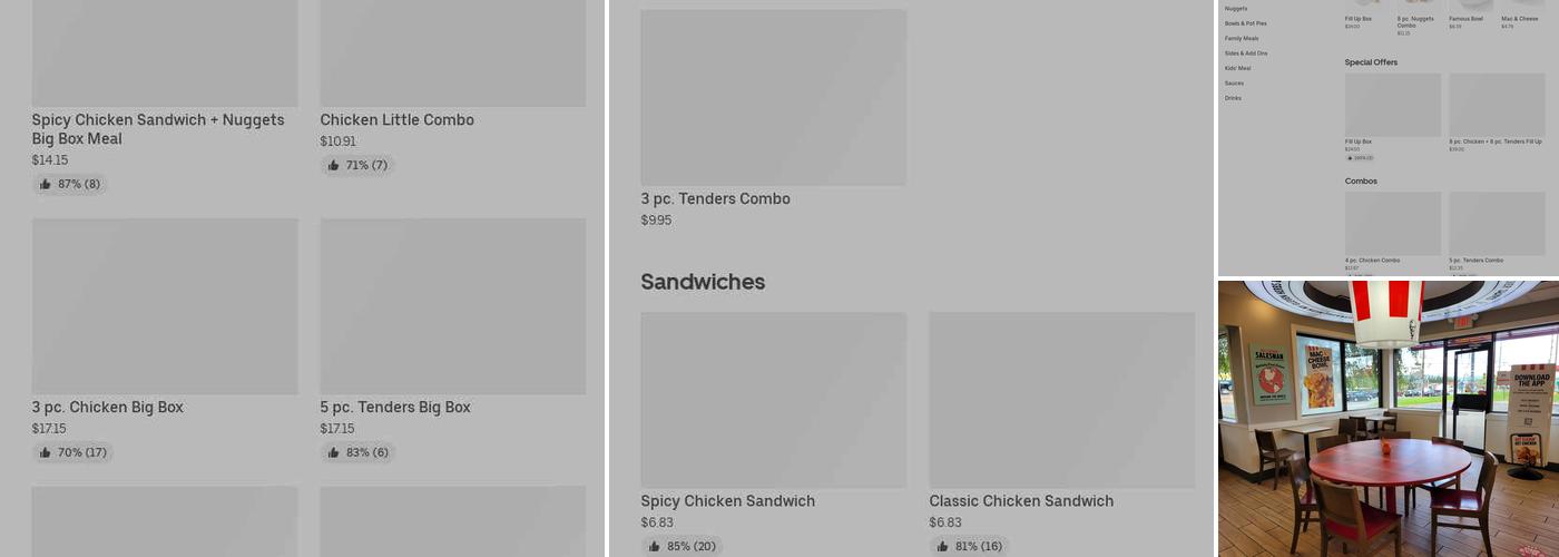 KFC Menu