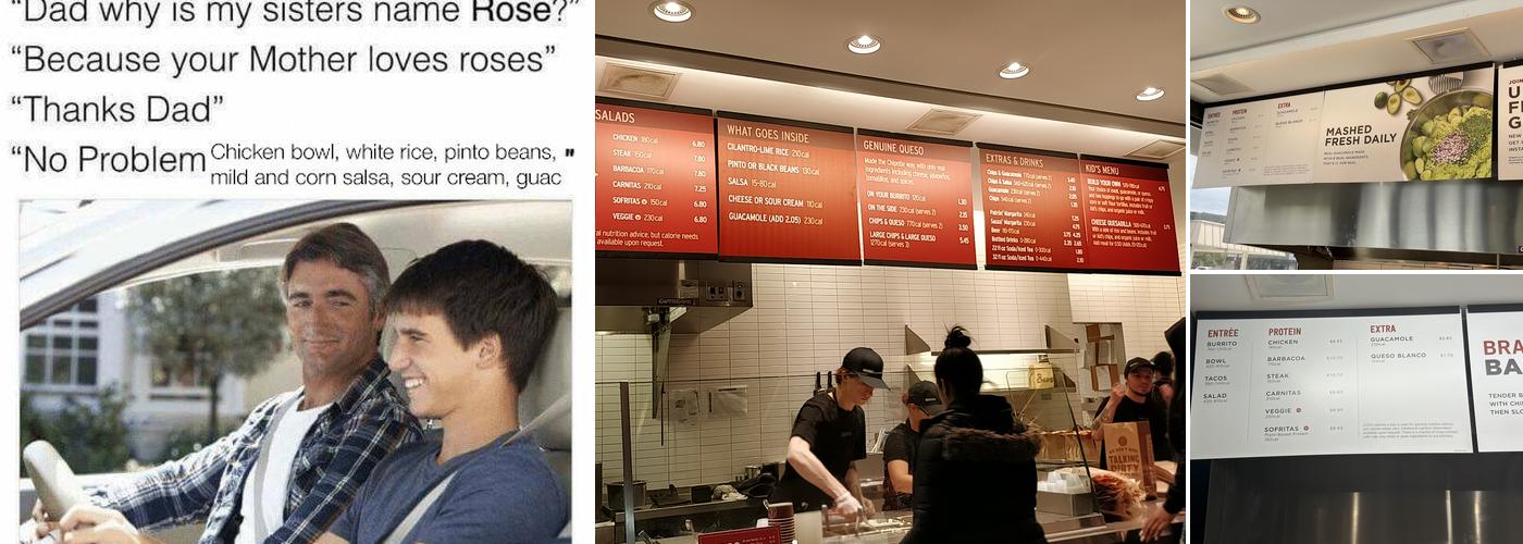 Chipotle Mexican Grill Menu