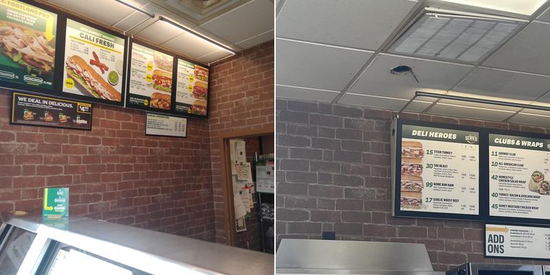 Subway Menu