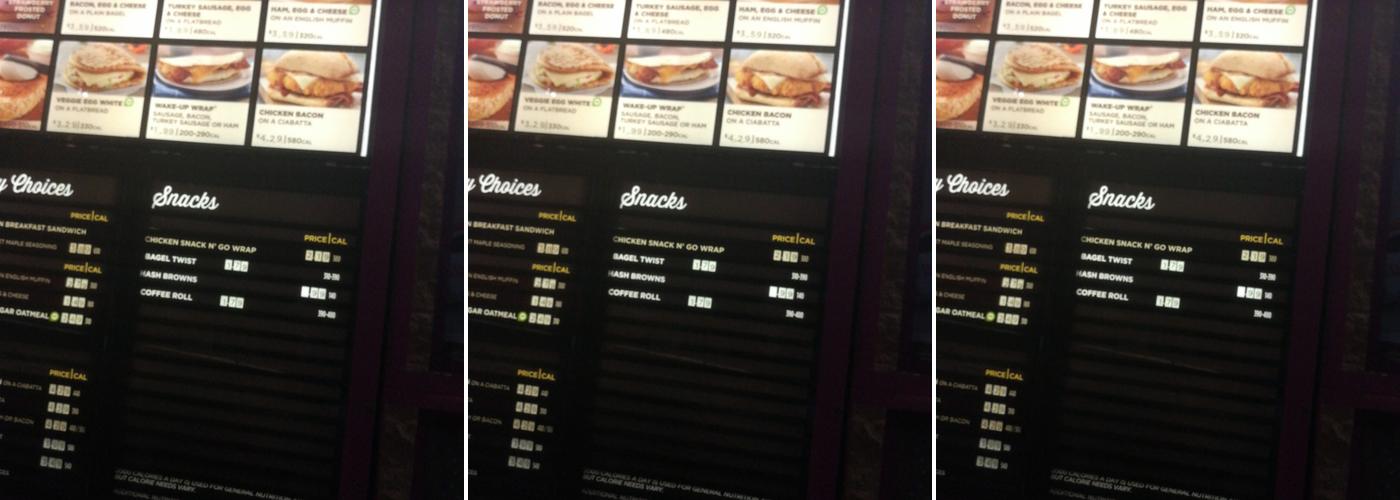 Dunkin' Menu