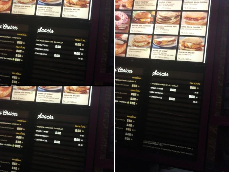 Dunkin' Menu