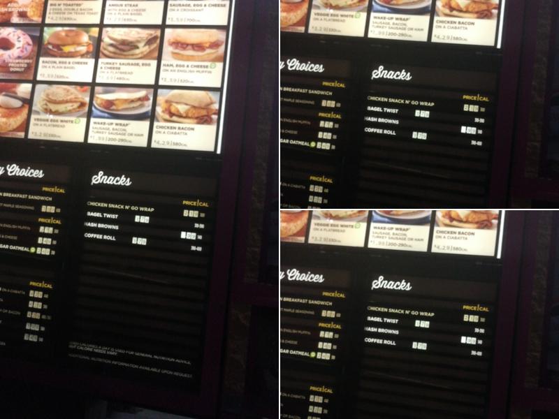 Dunkin' Menu
