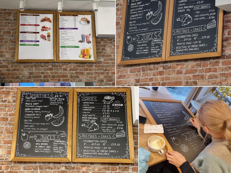 Cocco French Patisserie & Coffee Menu