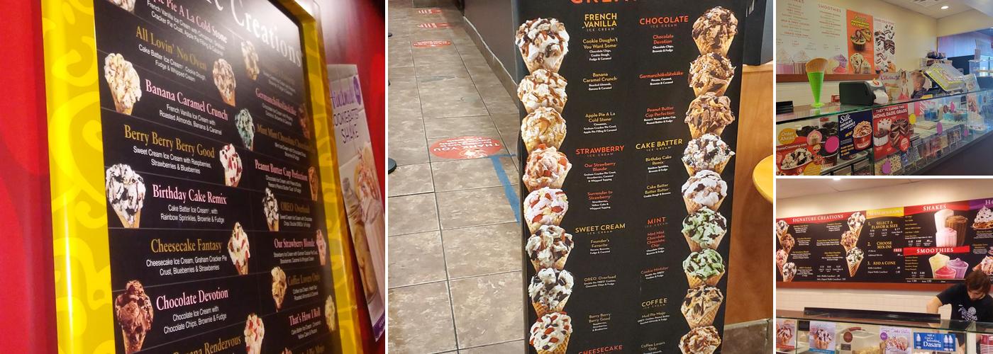 Cold Stone Creamery Menu
