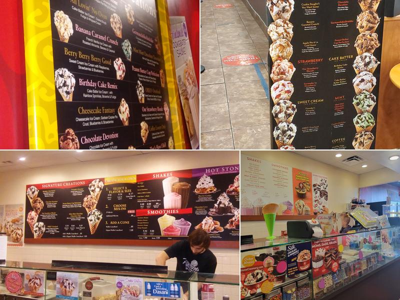Cold Stone Creamery Menu