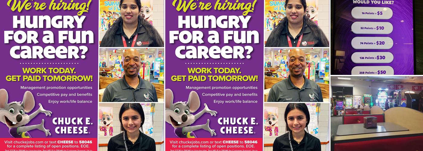Chuck E. Cheese Menu