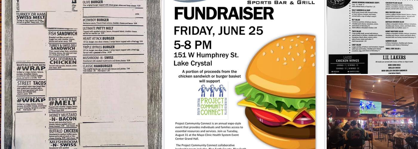 Lakes Sports Bar & Grill Menu