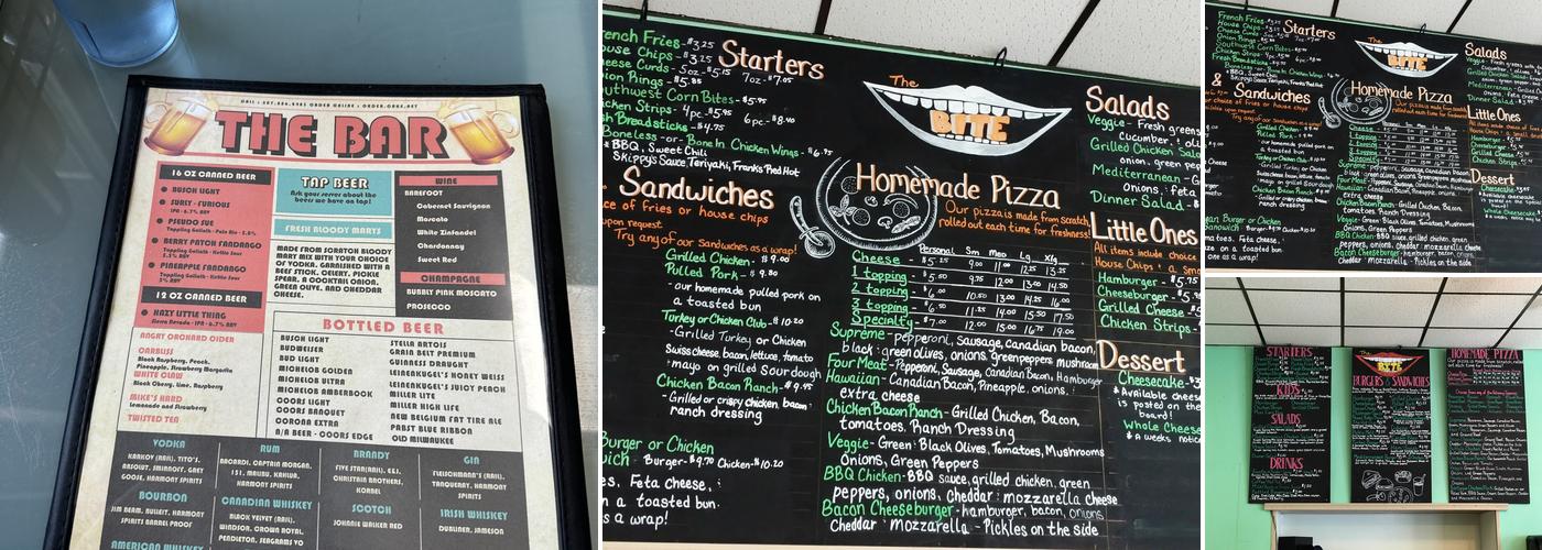 The Bite Menu