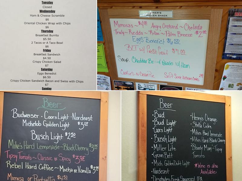 Diner's Chicken Shack Menu