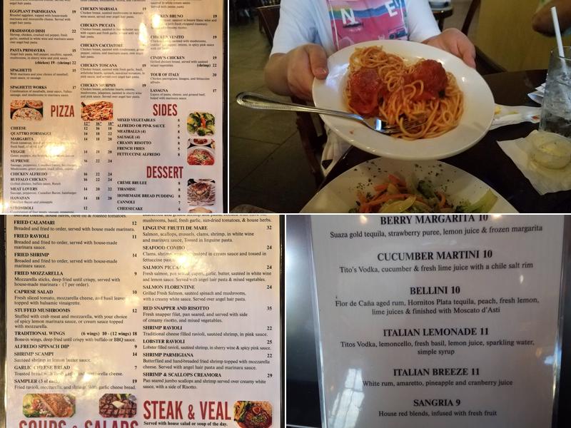 Bruno’s Italian Kitchen Menu