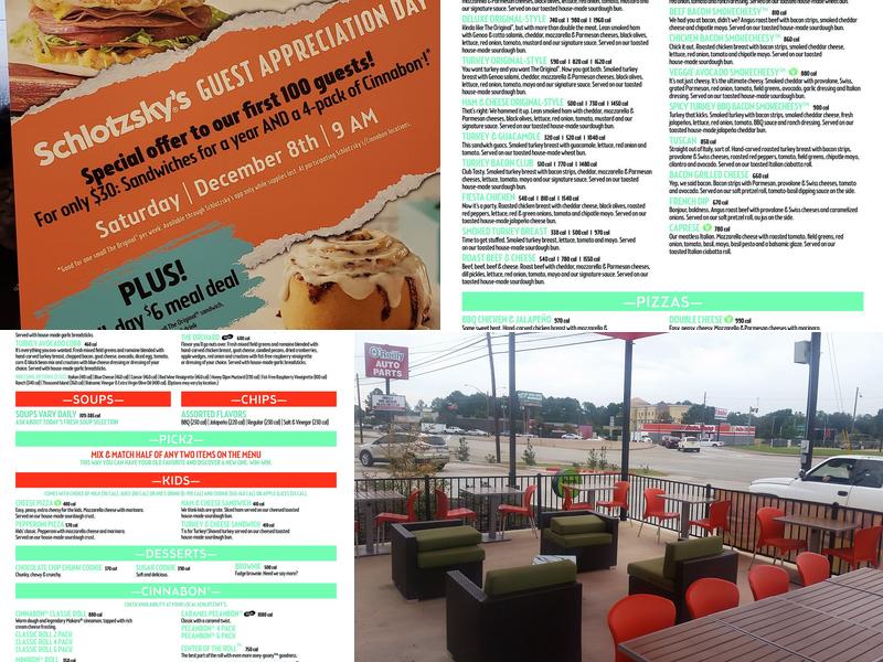 Schlotzsky's Menu
