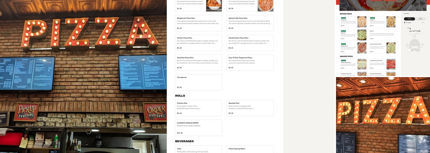 Sofia Pizza Shoppe Menu