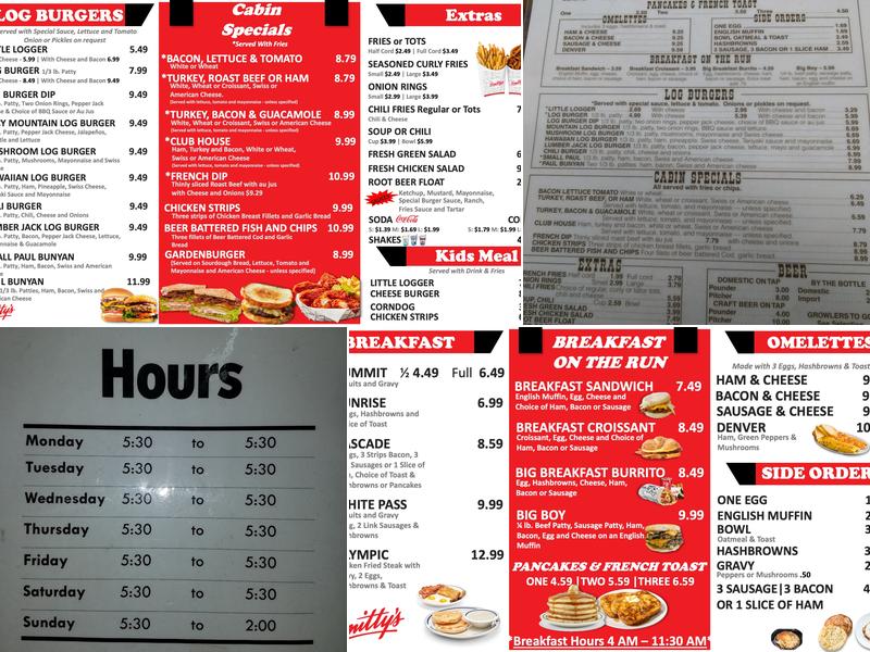 Smitty's Cafe Menu