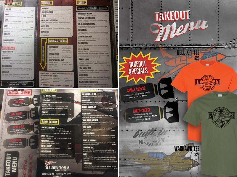 Major Tom's Drop Zone Menu