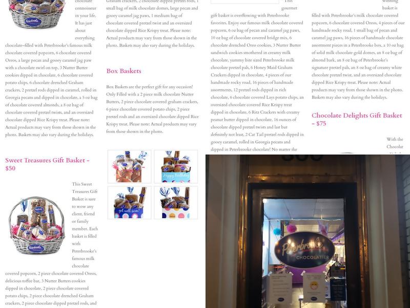 Peterbrooke Chocolatier of Winter Park Menu