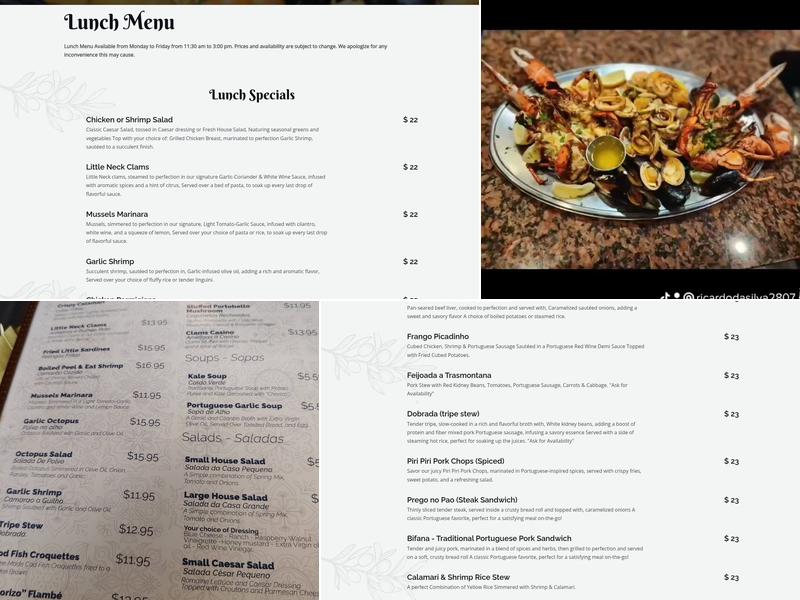 Portugal Wine Bar & Grill Menu