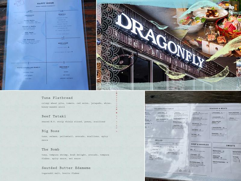 Dragonfly Sushi & Sake Company Menu