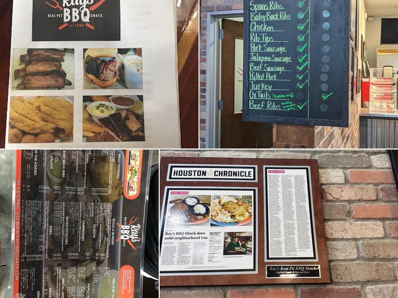 Rays Real Pit BBQ Shack Menu