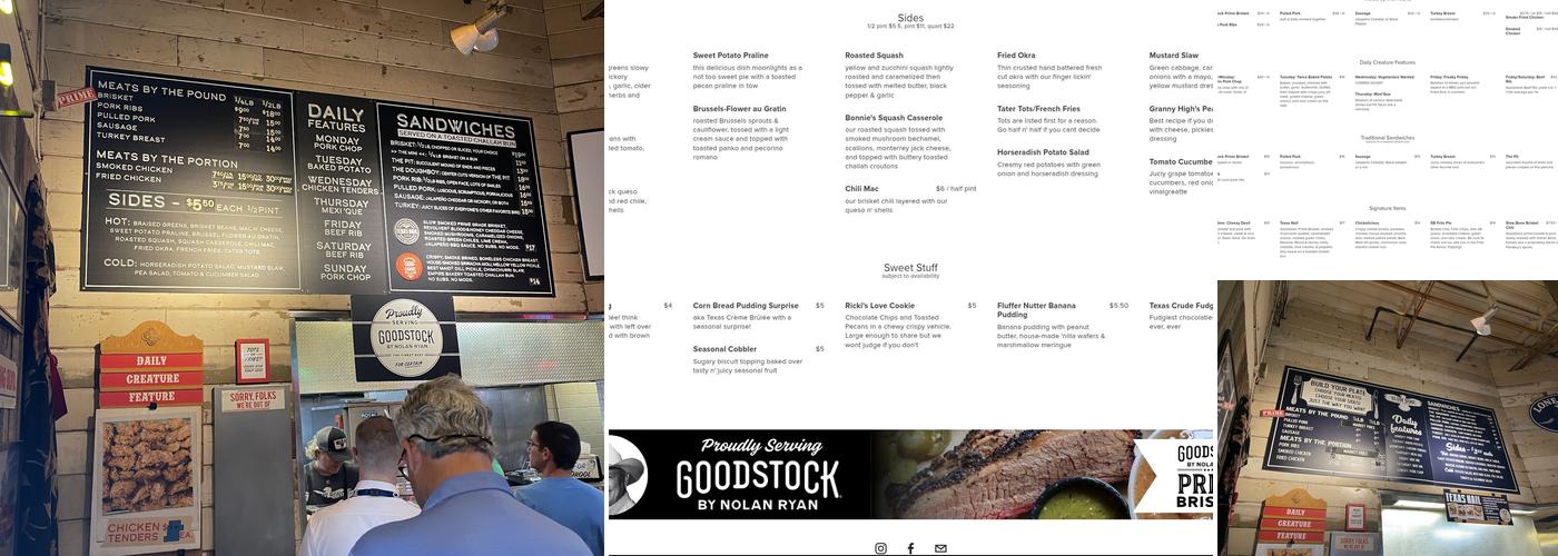 Slow Bone BBQ Menu